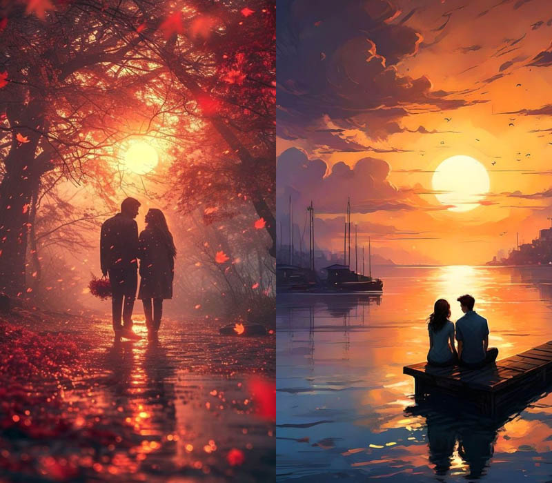 Hình ảnh cặp đôi yêu nhau tình cảm