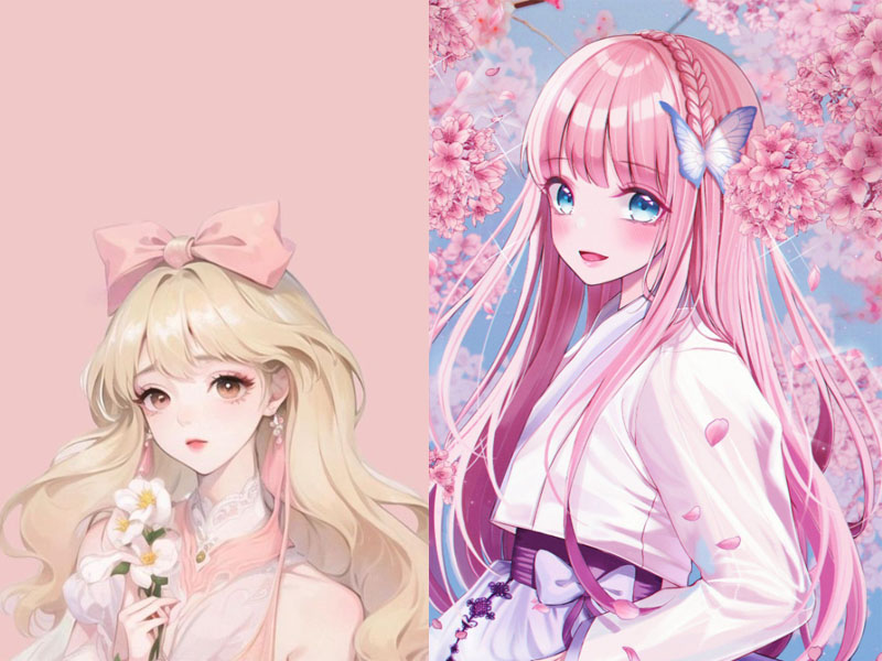 Hình nền anime màu hồng đem đến năng lượng tích cực 