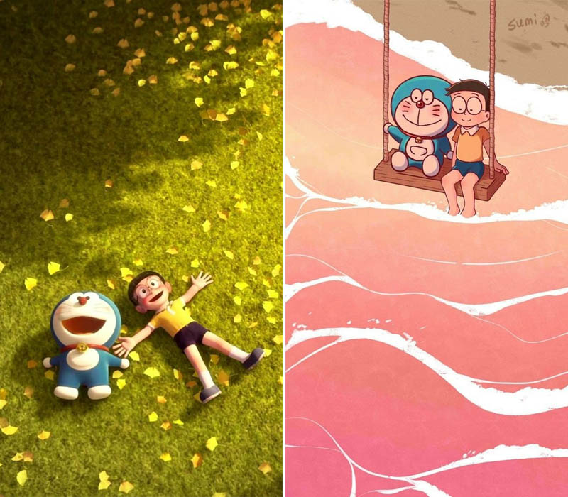 Hình nền Doraemon dành cho điện thoại cực bắt mắt