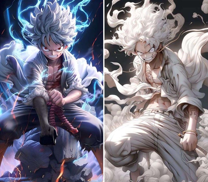 Tải ngay hình nền Luffy Gear 5 về điện thoại
