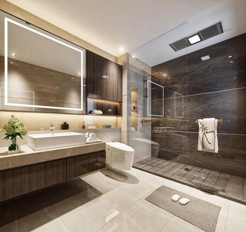 Kích thước nhà vệ sinh tiêu chuẩn cho chung cư là bao nhiêu