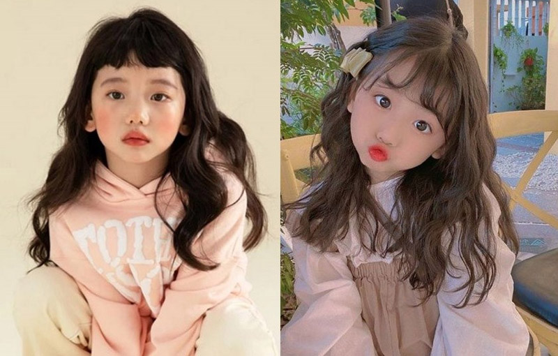 Kiểu tóc uốn xoăn mà mẹ nên làm cho bé