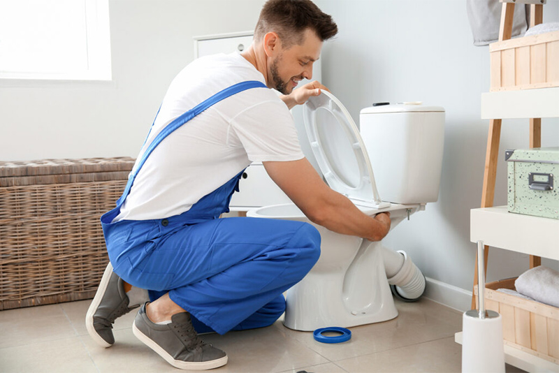 Lắp đặt nắp bồn cầu, vành ghế