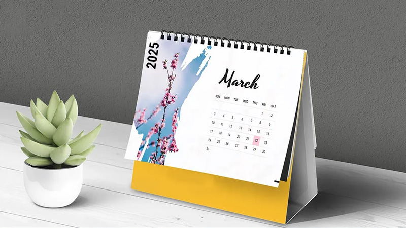 Lịch để bàn là một trong những món quà lưu niệm ý nghĩa