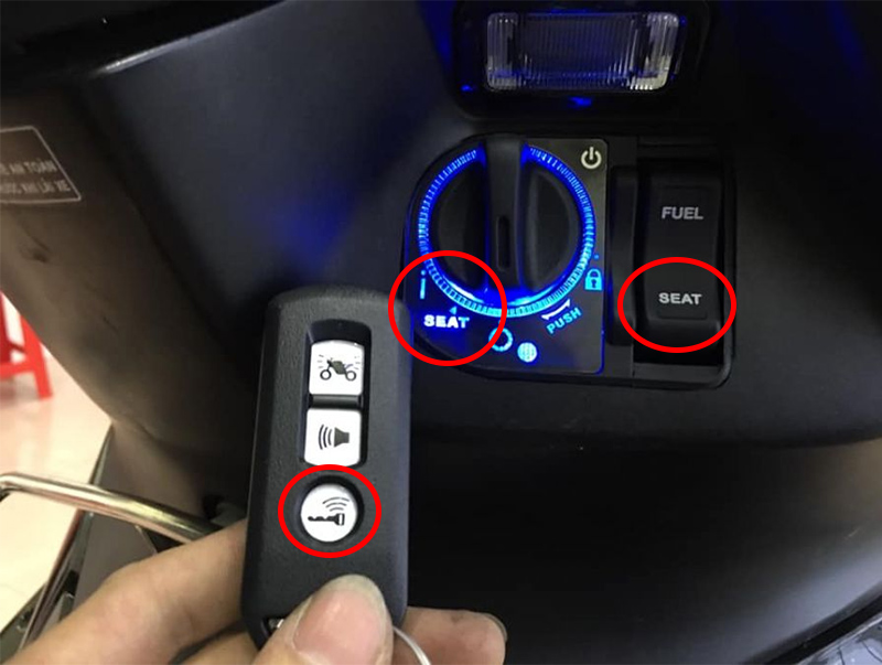 Cách mở cốp xe Air Blade phiên bản 2018 - 2025