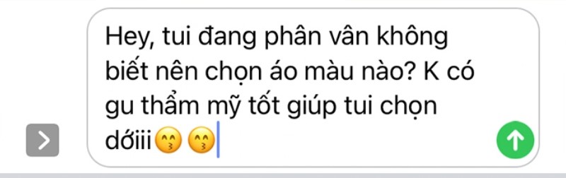 Nhắn tin xin lời khuyên để bắt chuyện với crush