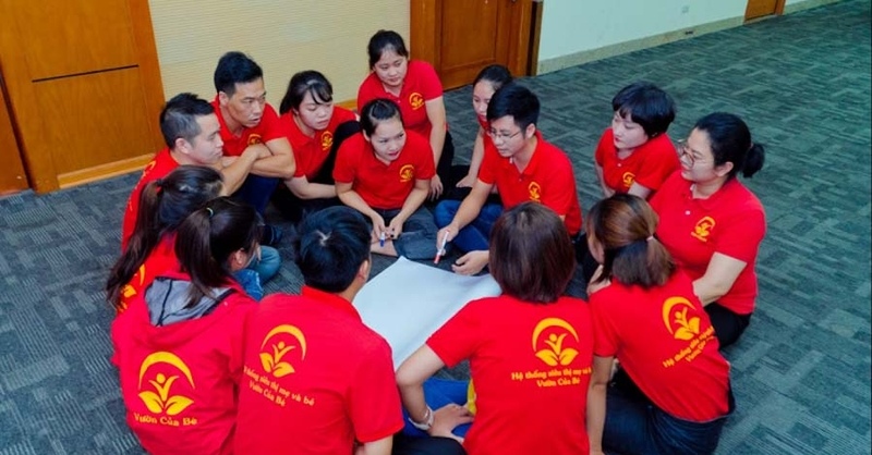 Nối chữ là một trong những trò chơi team building trong nhà