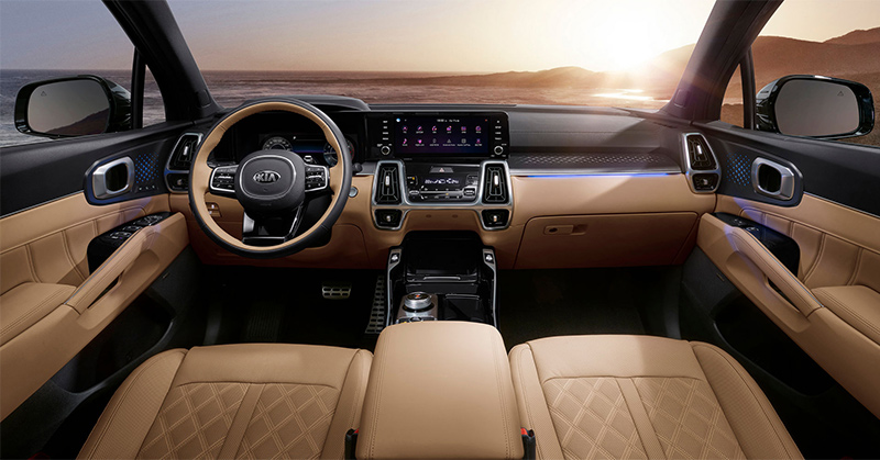 Nội thất của các dòng Kia Sorento