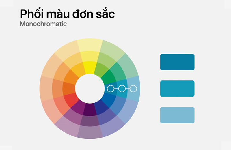 Phối màu đơn sắc tạo cảm giác thanh lịch, tinh tế