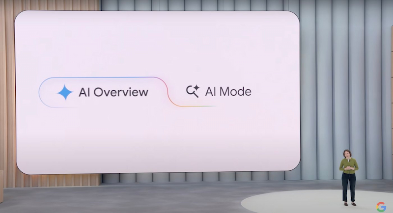 So sánh Google AI Mode và AI Overviews