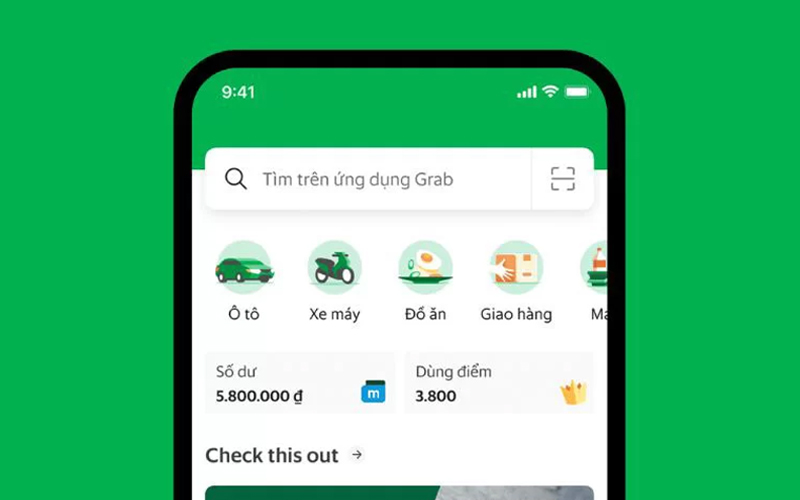 Tải ứng dụng Grab để đăng ký tài khoản 
