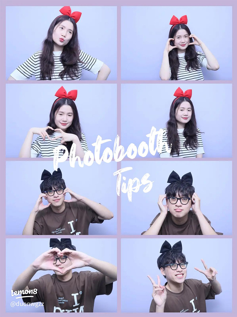 Cách tạo dáng chụp Photobooth cho 1 người 1