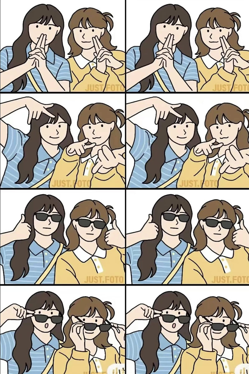 Cách tạo dáng chụp Photobooth cho 2 người 5
