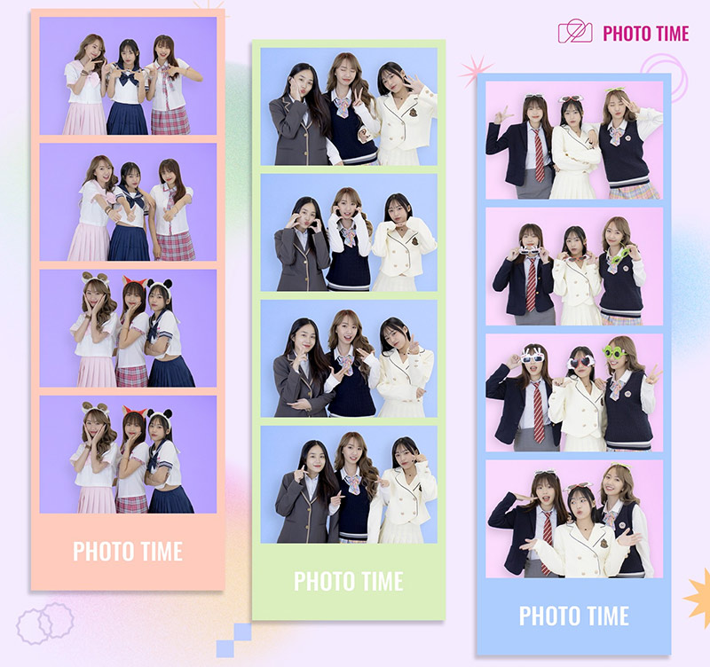Cách tạo dáng chụp Photobooth cho nhóm bạn 3