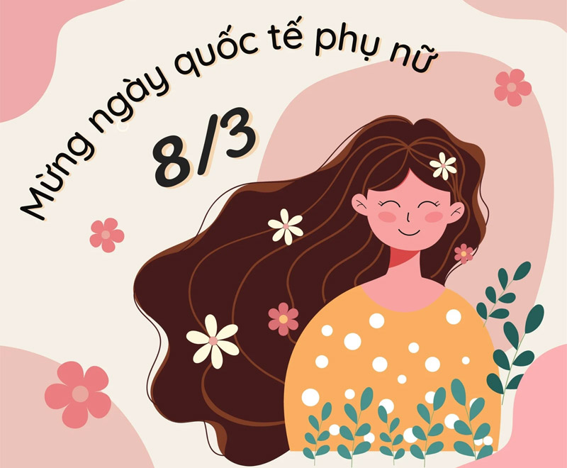 Thiệp chúc mừng 8 tháng 3 thích hợp gửi tặng chị và em gái