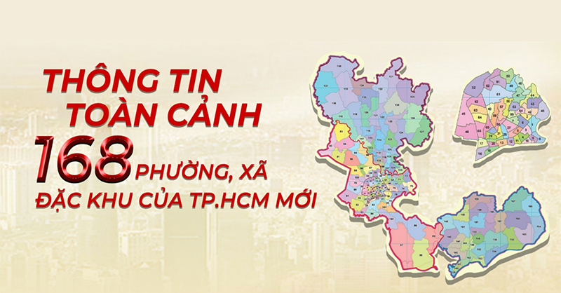 Tra cứu 168 phường, xã TP.HCM mới sau sáp nhập