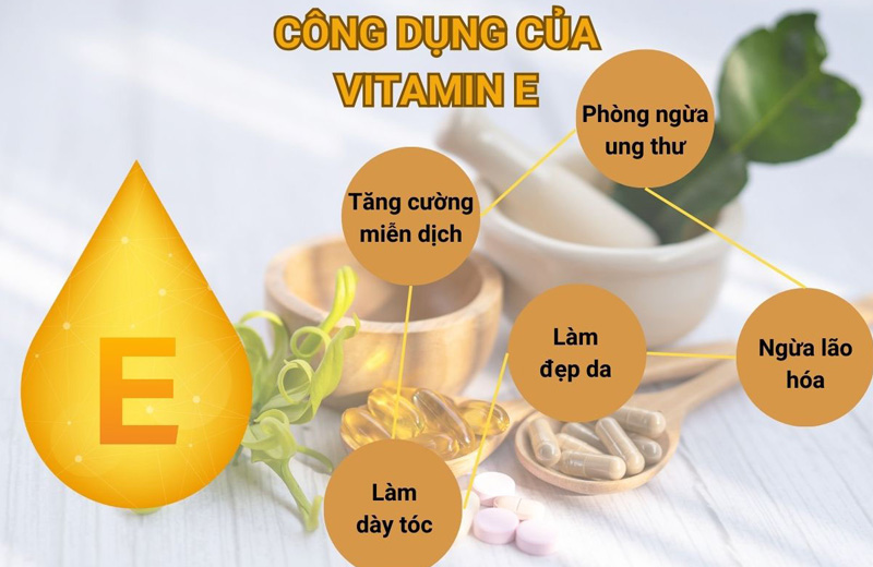 Vitamin E là loại vitamin tan trong dầu