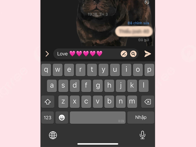 Trái tim màu hồng trong Messenger có ý nghĩa gì