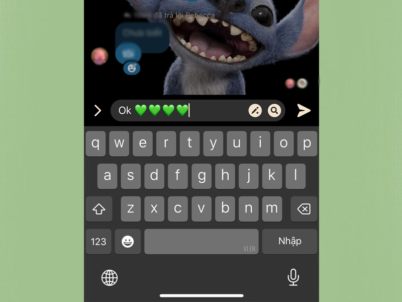 Trái tim màu xanh lá trong Messenger có ý nghĩa gì