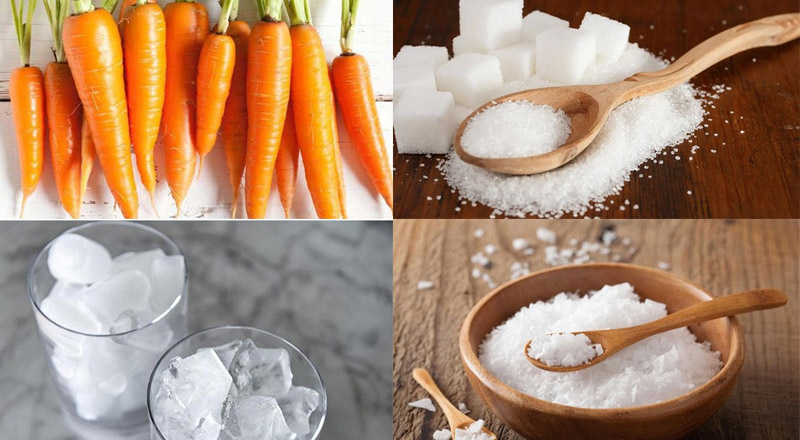 Nguyên liệu làm nước ép cà rốt