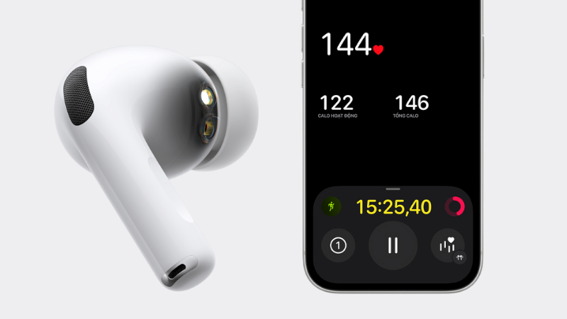 AirPods Pro 3 tích hợp Cảm biến nhịp tim