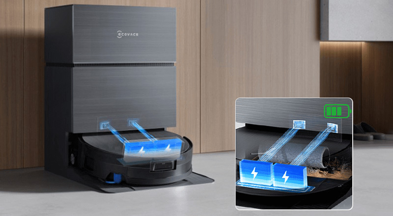 Công nghệ sạc nhanh PowerBoost giữ hiệu suất làm sạch ổn định 