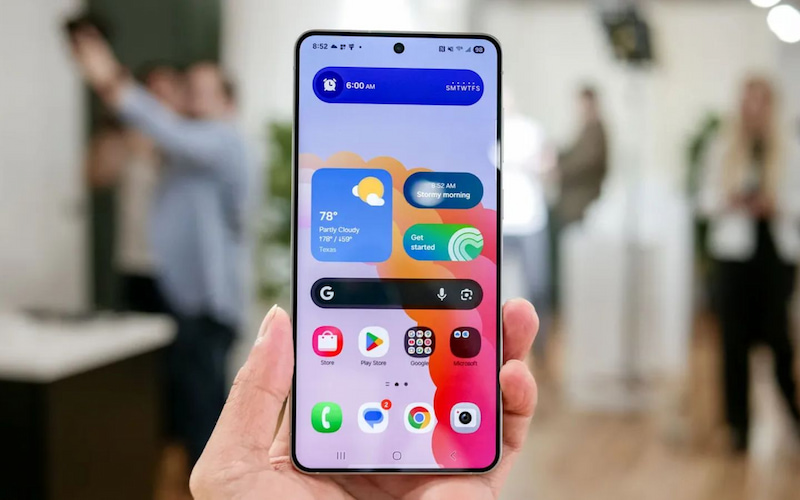 Galaxy S25 Edge với màn hình sắc nét, rộng lớn