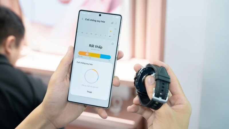 Galaxy Watch8 Classic đo chỉ số chống oxy hóa