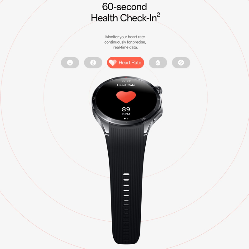 Tính năng kiểm tra sức khỏe trong 60 giây của OnePlus Watch 3