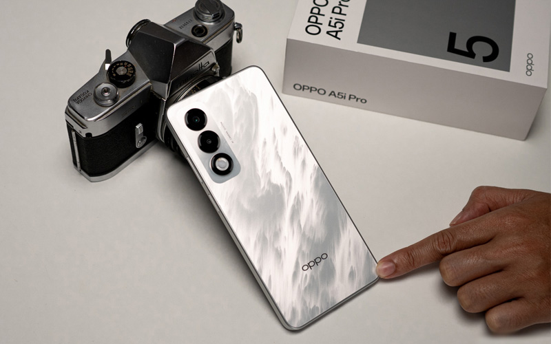 OPPO A5i Pro gây ấn tượng mạnh với thiết kế mặt lưng độc đáo