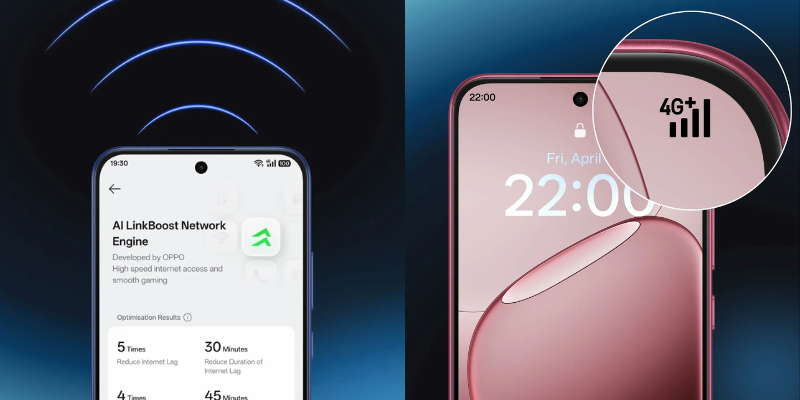 OPPO A6 Pro kết nối 4G+ cùng AI LinkBoost 3.0