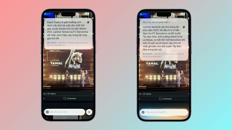 Trải nghiệm Visual Intelligence trên iOS 26.1 beta 1