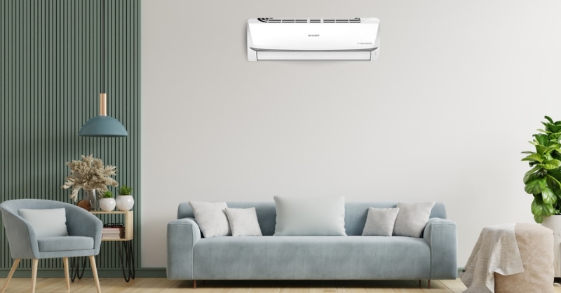 Sharp AH-X18ZEW sở hữu thiết kế hiện đại cùng gam màu trắng trang nhã