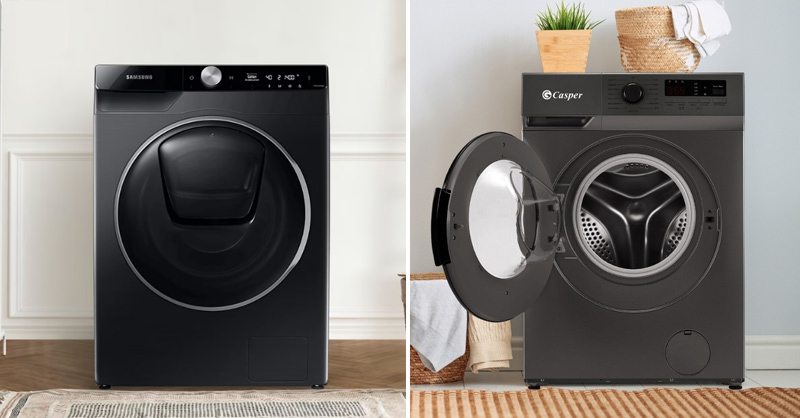 So sánh máy giặt Casper và Samsung để tìm ra sản phẩm phù hợp