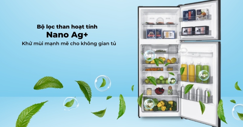 Bộ lọc than hoạt tính Nano Ag+ khử mùi cho không gian tủ lạnh Sharp