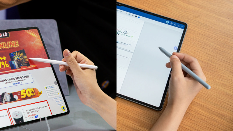 So sánh bút S Pen Galaxy Tab S11 Ultra và Galaxy Tab S10 Ultra