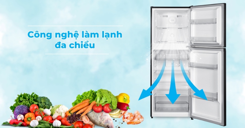 Công nghệ làm lạnh đa chiều trên tủ lạnh Sharp