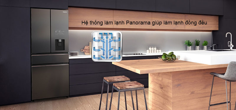 Công nghệ làm lạnh Panorama trên tủ lạnh Panasonic