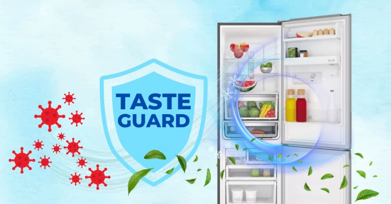 Công nghệ TasteGuard khử mùi, kháng khuẩn mạnh mẽ