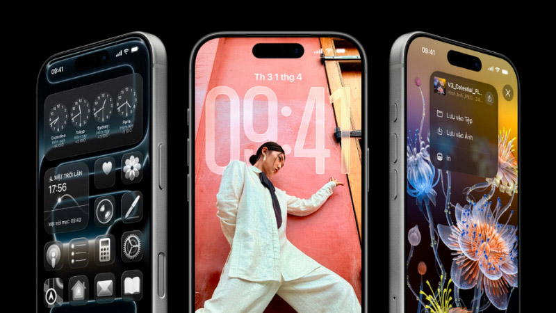 Giao diện Liquid Glass trên iPhone 17 Pro Max