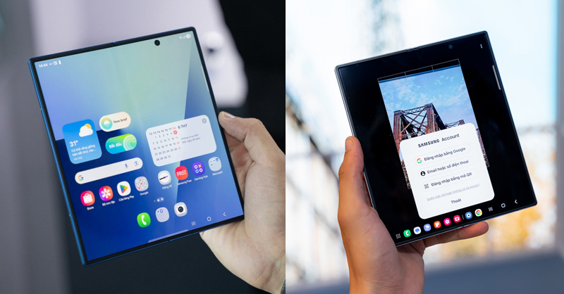Galaxy Z Fold7 có màn hình chính lớn hơn Galaxy Z Fold6