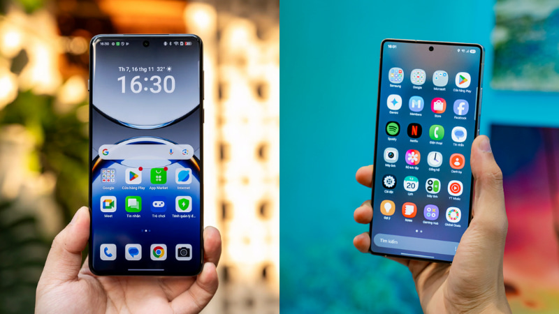 So sánh màn hình Galaxy S25 Ultra và OPPO Find X8 Pro