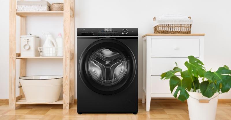 Máy giặt Aqua thiết kế gọn gàng, hiện đại