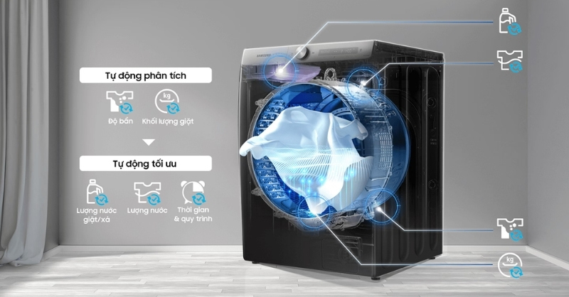 Máy giặt Samsung giặt cảm biến thông minh AI Wash