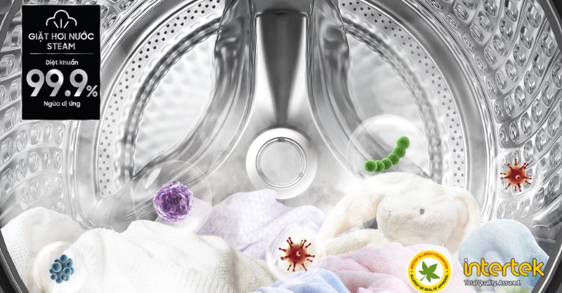 Máy giặt Samsung tích hợp công nghệ Hygiene Steam