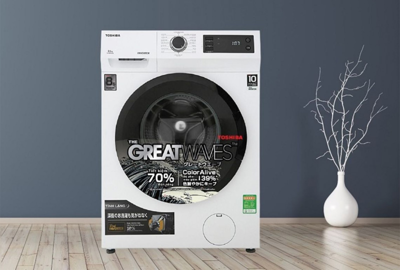 Máy giặt Toshiba tối ưu hóa điện năng và lượng nước sử dụng