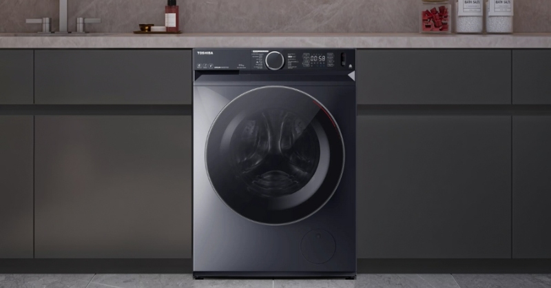 Máy giặt Toshiba sở hữu thiết kế hiện đại, thẩm mỹ cao