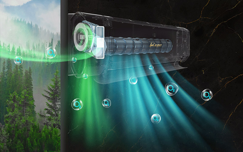 Máy lạnh Casper sở hữu công nghệ cấp khí tươi Fresh Air