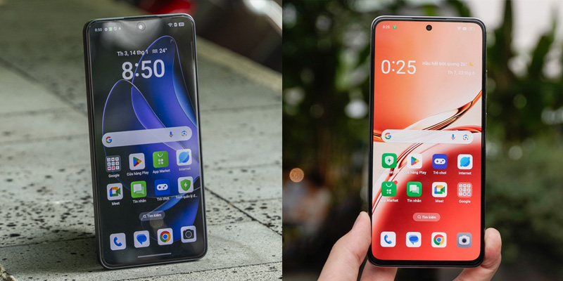 OPPO Reno13 F và OPPO Reno12 F có thông số màn hình giống nhau