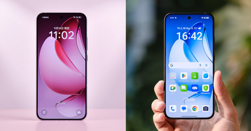 So sánh OPPO Reno14 và OPPO Reno13 về màn hình